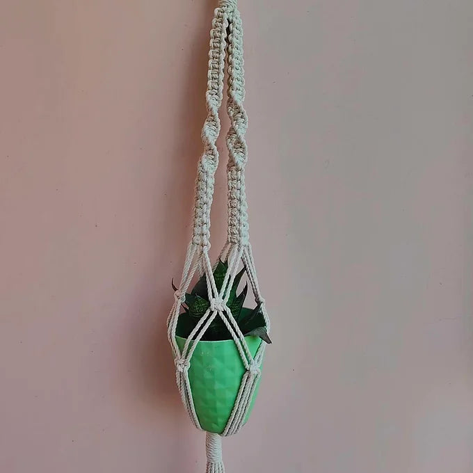 Macrame Hanging Planter - Design 2