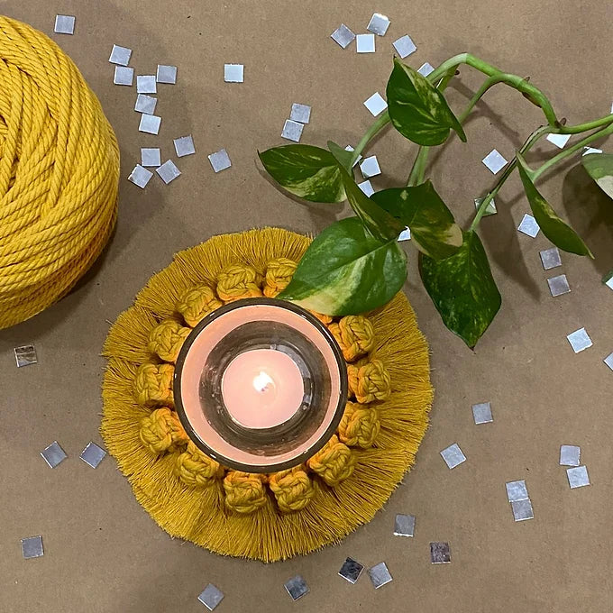Macrame - Tea light holder