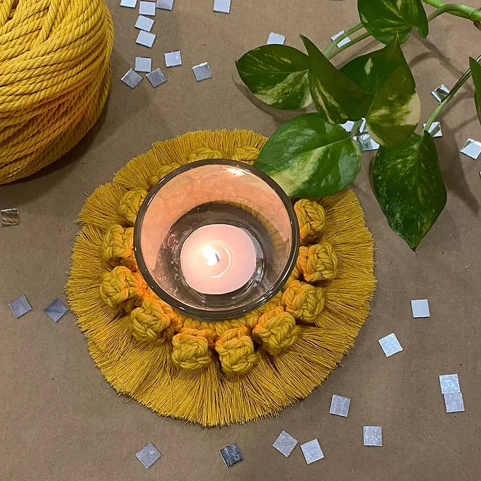 Macrame - Tea light holder