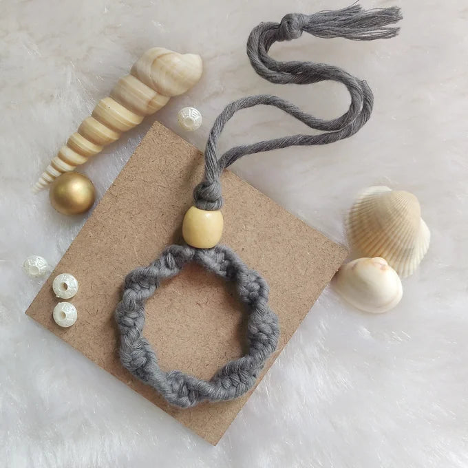 Macrame Car Hanging - Spiral design