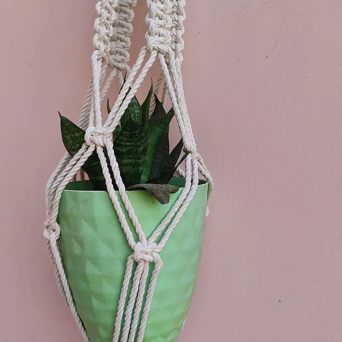 Macrame Hanging Planter - Design 2