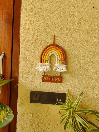 Macrame Nameboard - 5 Layer Mini Rainbow