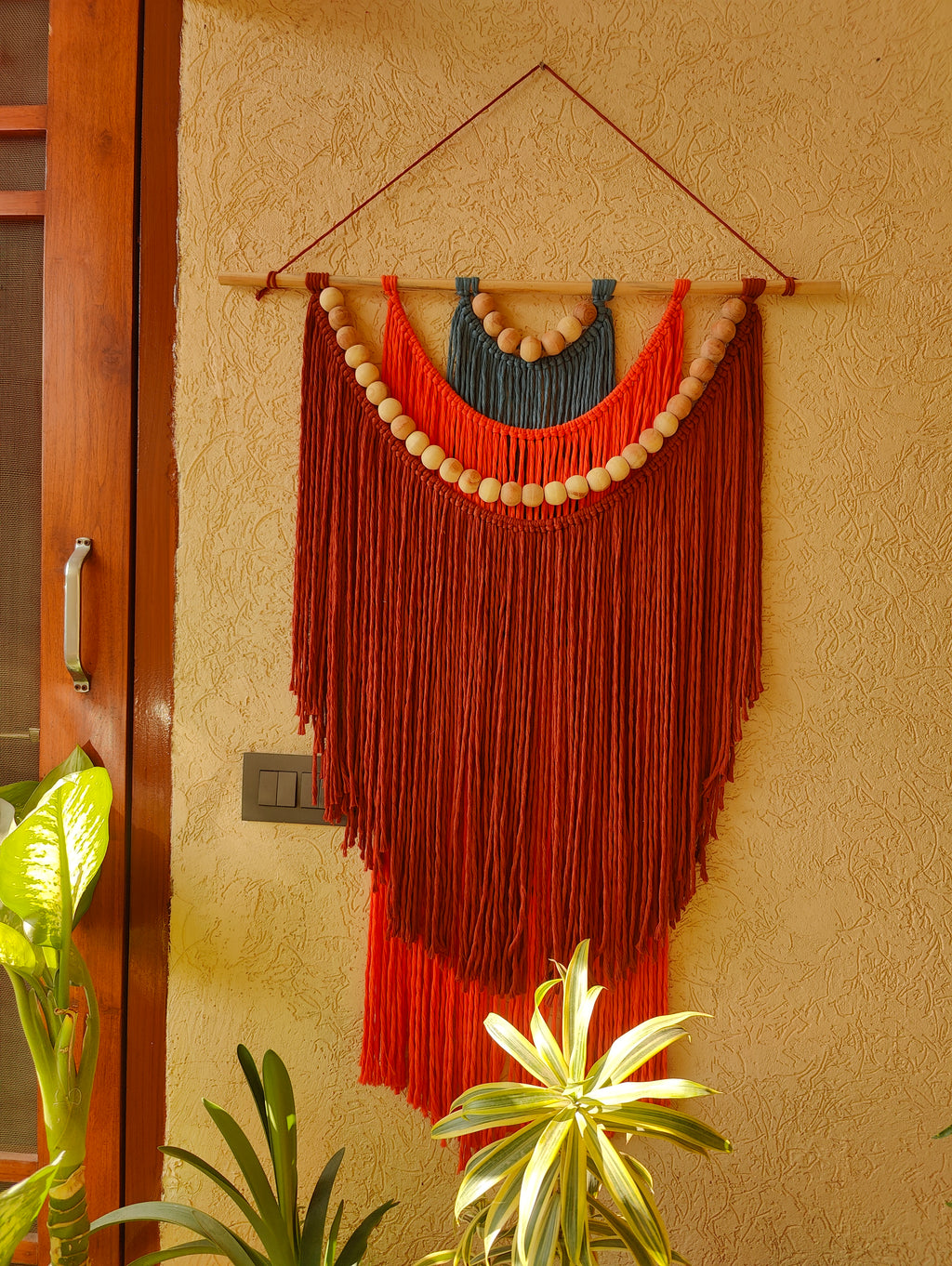 Handmade Macrame Wall Hanging - Layered Boho Design 4