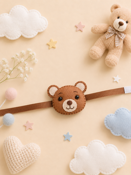 Felt - Teddy Rakhi for kids
