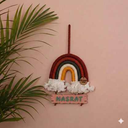 Macrame Nameboard - 5 Layer Mini Rainbow