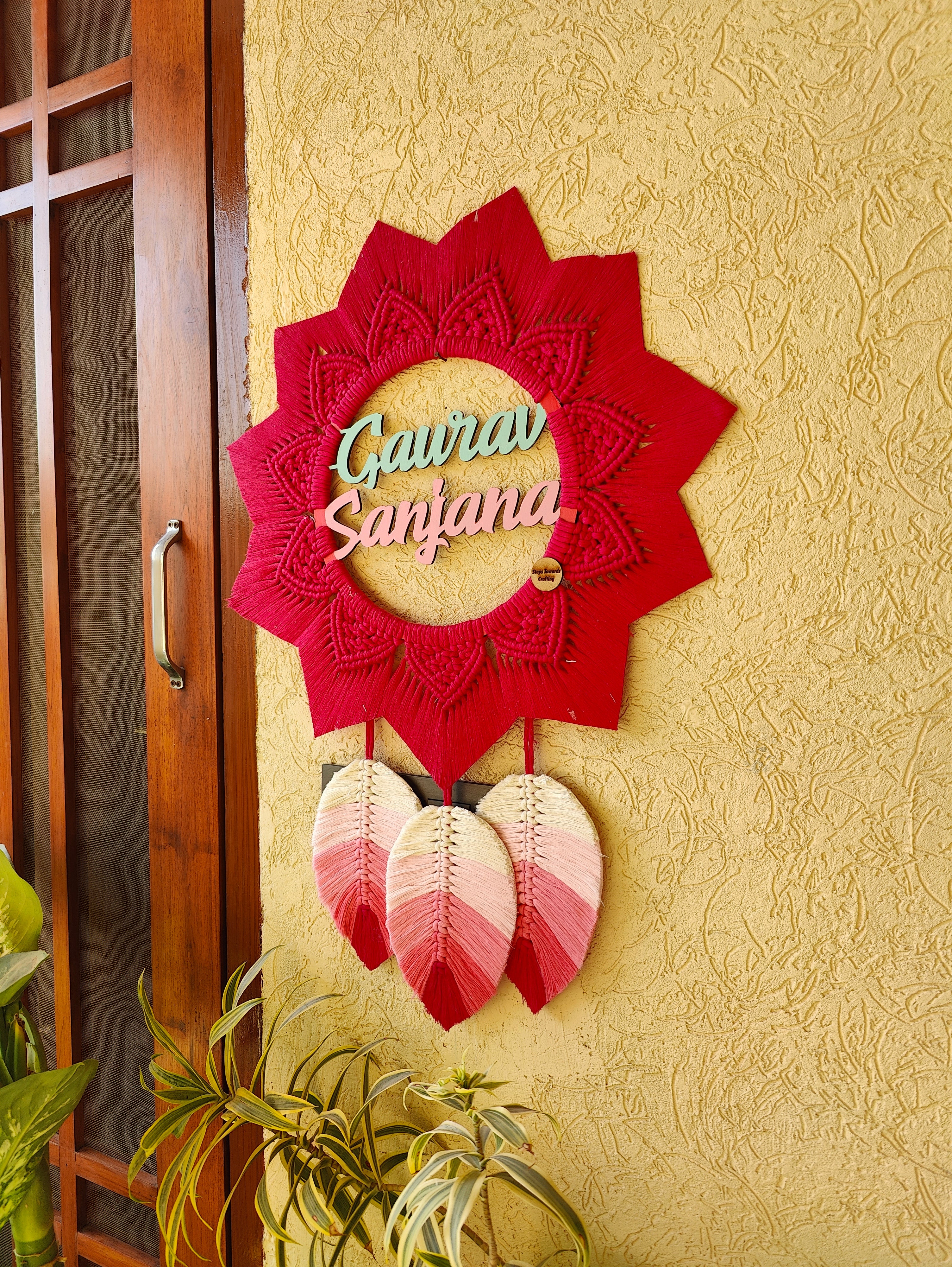 Macrame - Mandala Nameplate Design