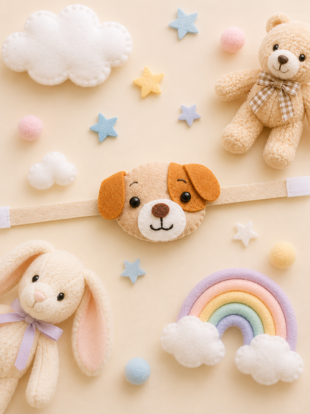 Felt - Dog Rakhi for kids