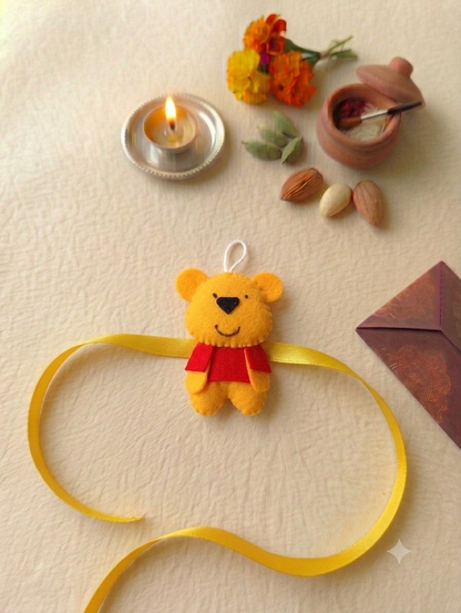 Felt - Winnie the Pooh Rakhi for kids