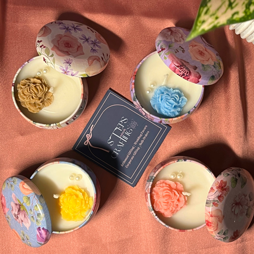 Premium Tin candle Gift - Set of 4