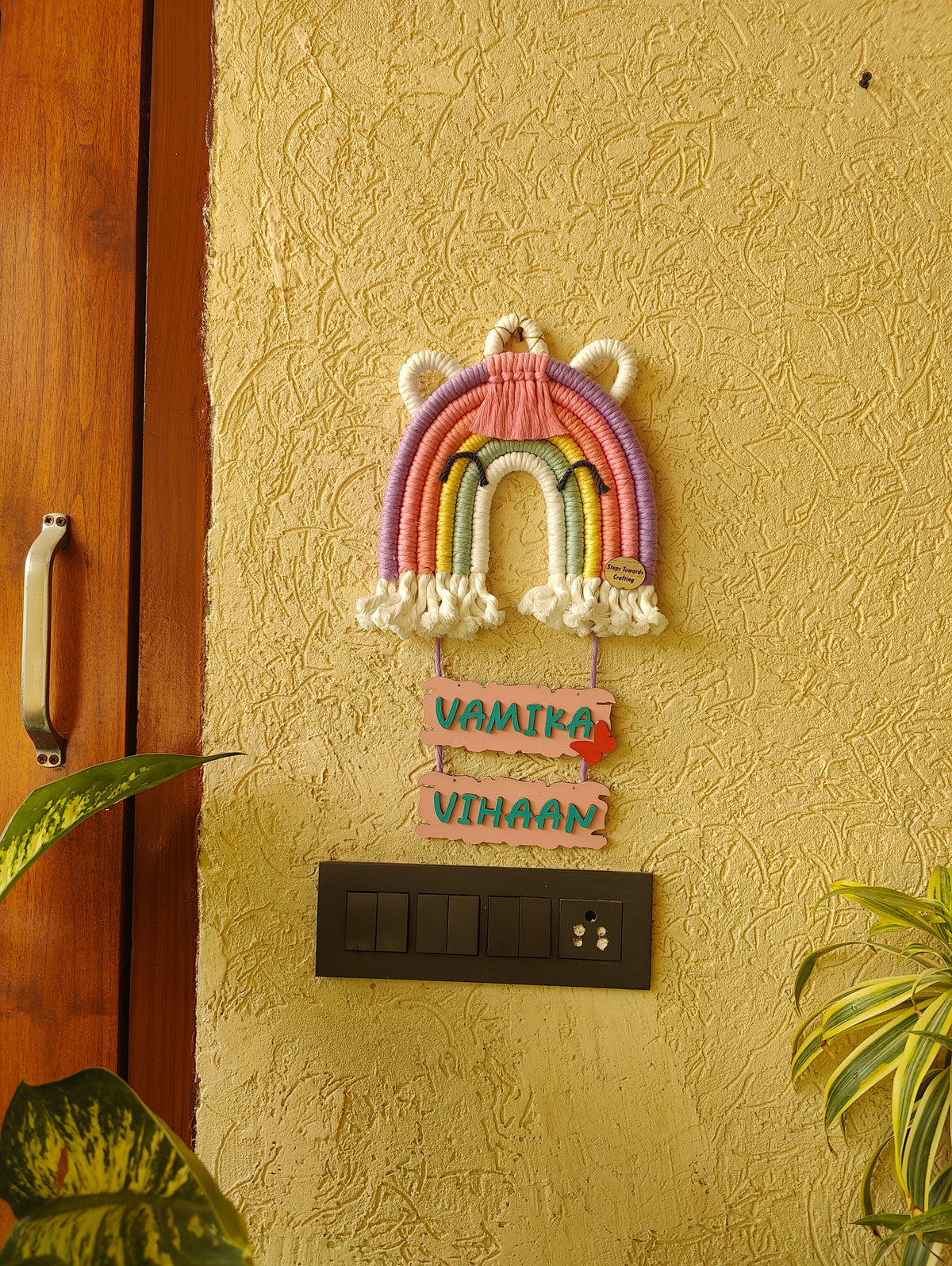 Macrame - Unicorn Nameplate