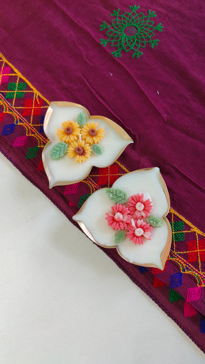 Tri-Deep Urli Candle - Mini Daisy/Sunflower Design (Set of 2) (Copy)