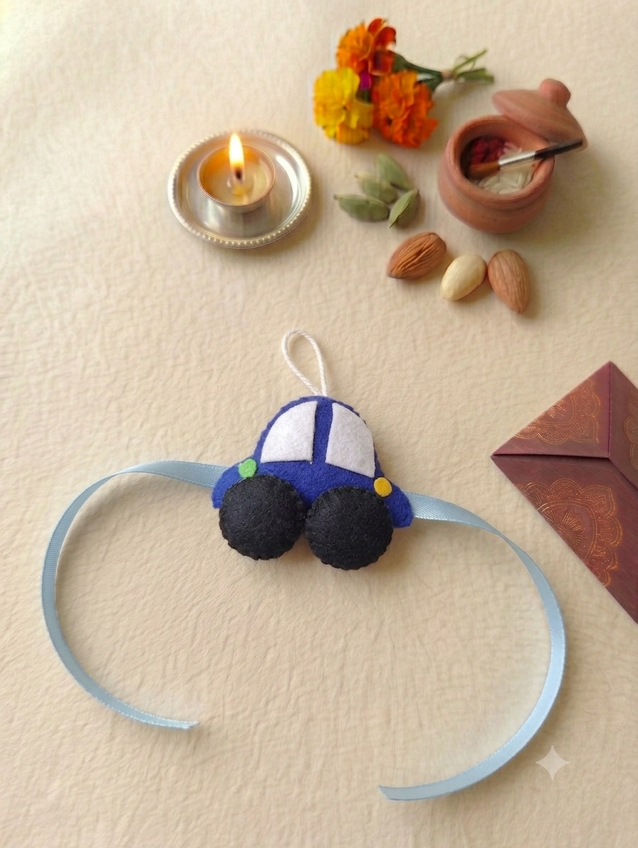 Felt - Car Style 3 Rakhi for kids
