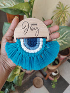 Macrame Semi circular Fridge Magnet / Hanging