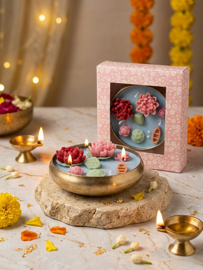 Shubha Urli Candle - Lotus Pond