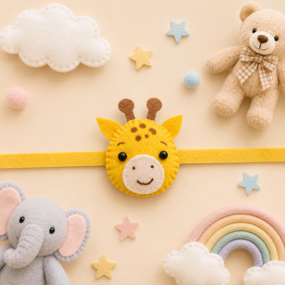 Felt - Giraffe Rakhi for kids