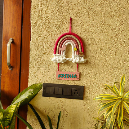 Macrame Nameboard - 5 Layer Mini Rainbow
