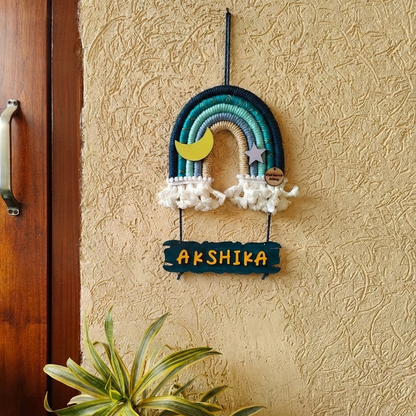 Macrame Nameboard - 5 Layer Mini Rainbow