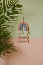 Macrame Nameboard - 5 Layer Mini Rainbow