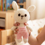 Pink Crochet Bunny