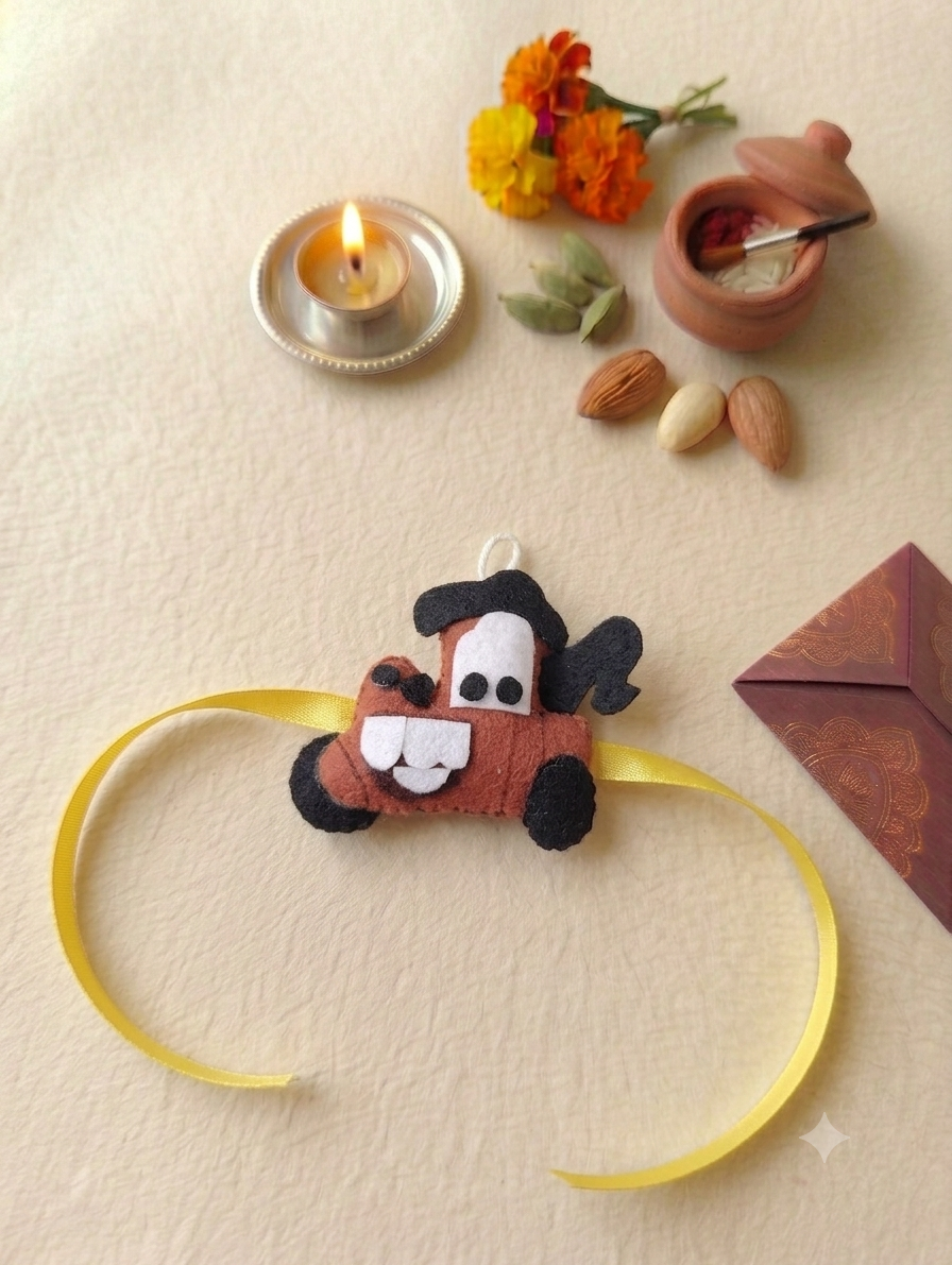 Felt - Car Style 2 Rakhi for kids