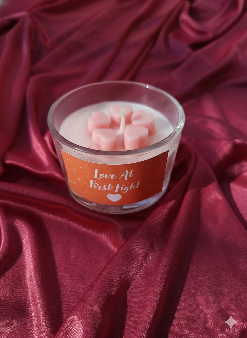 Love at First Light - Heart Jar Candle