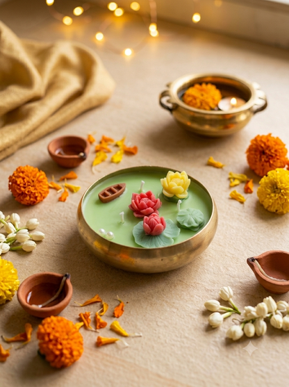 Shubha Urli Candle - Lotus Pond