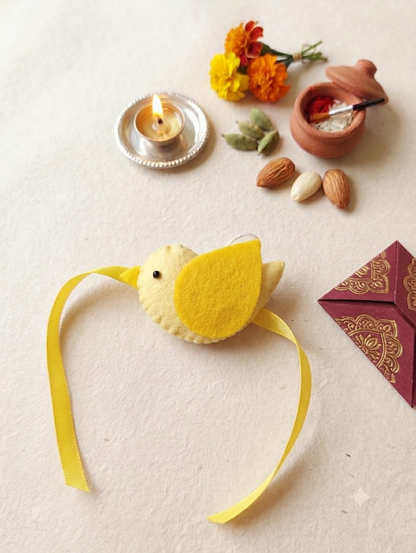 Felt - Bird Rakhi for kids