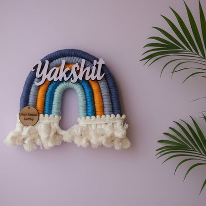 Macrame Nameboard - 5 Layer Mini Rainbow