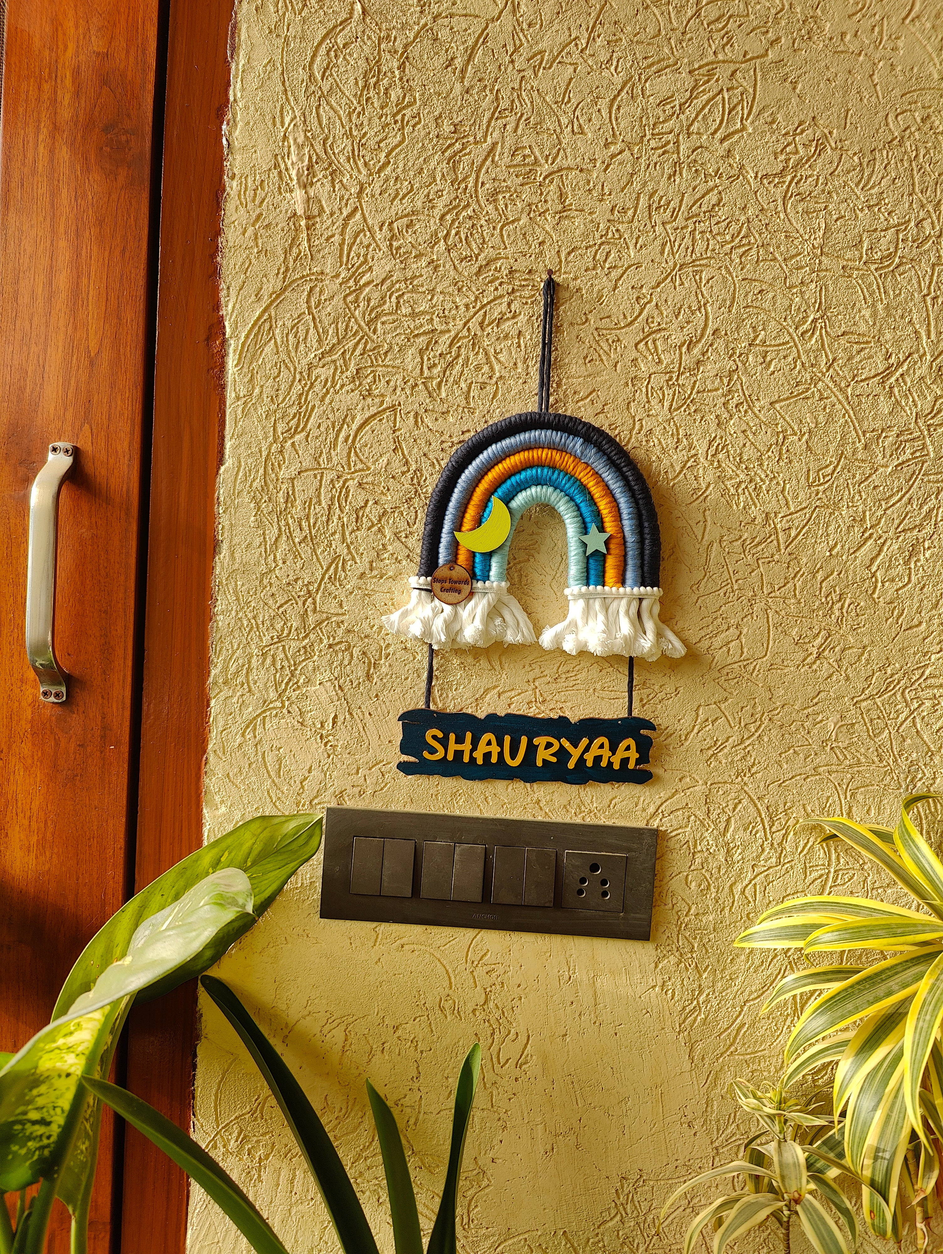 Macrame Nameboard - 5 Layer Mini Rainbow