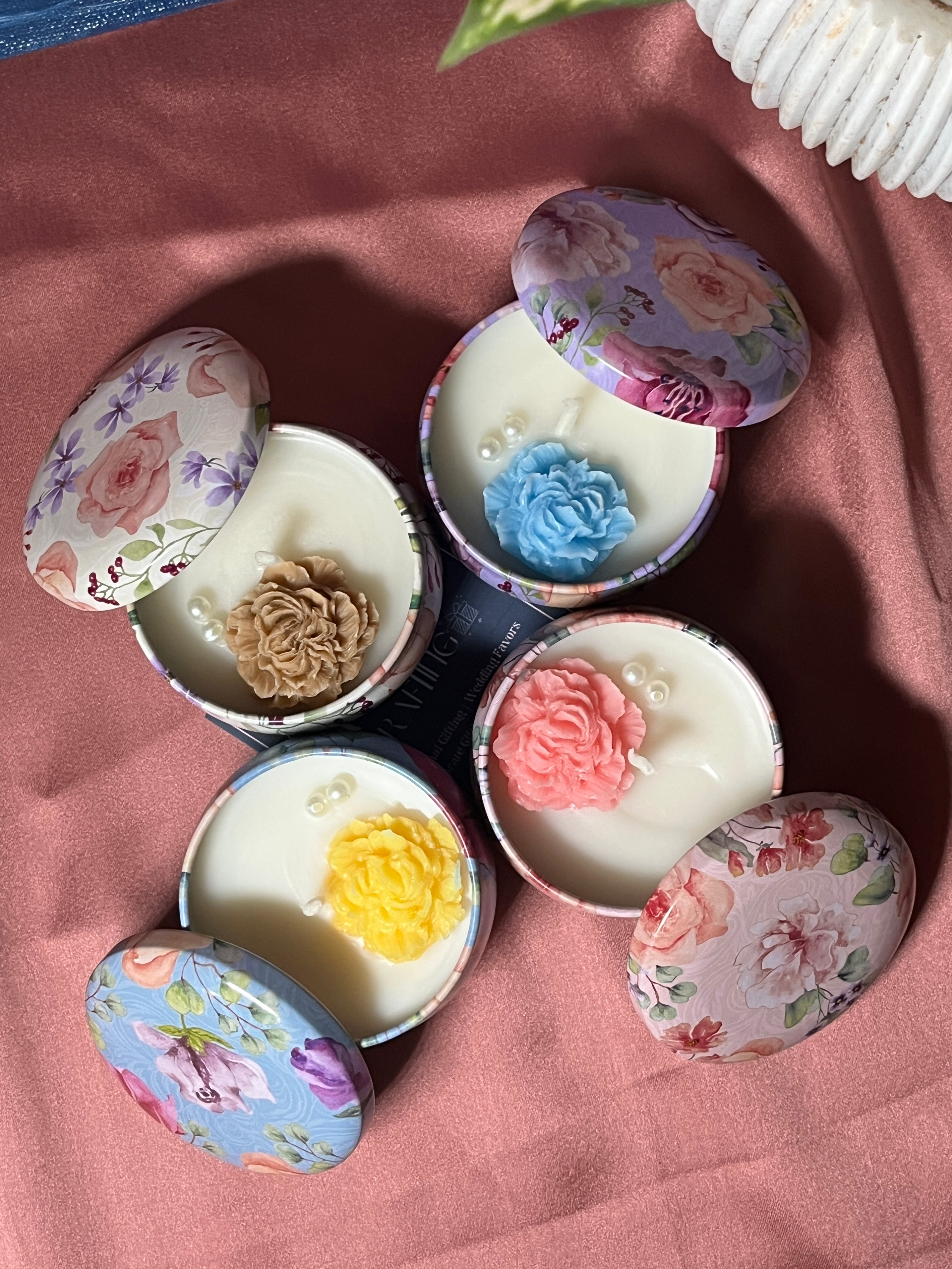 Premium Tin candle Gift - Set of 4