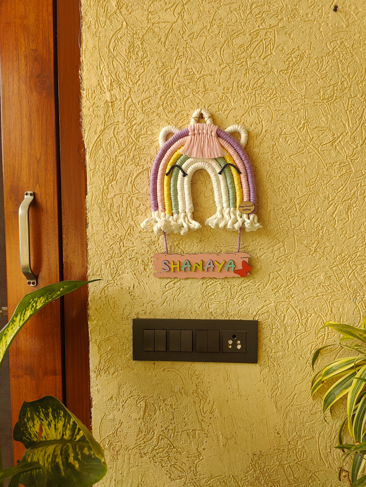 Macrame - Unicorn Nameplate