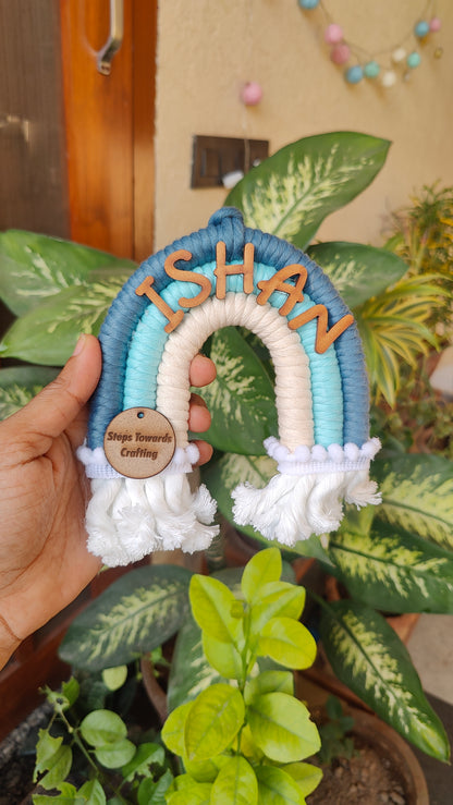 Macrame Nameboard - 3 Layer Mini Rainbow