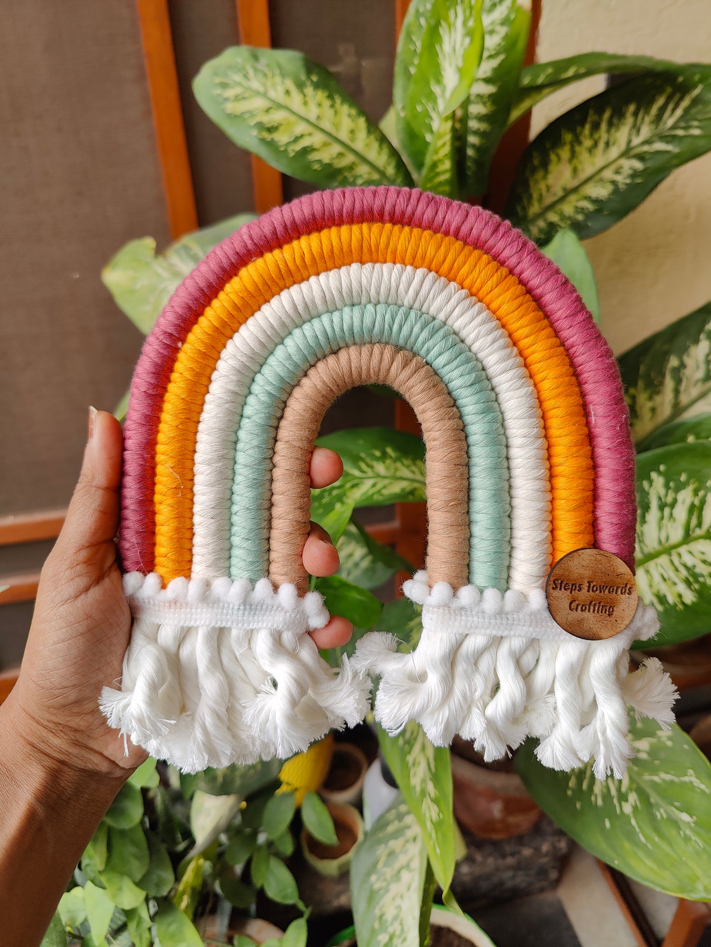 Macrame Nameboard - 5 Layer Mini Rainbow