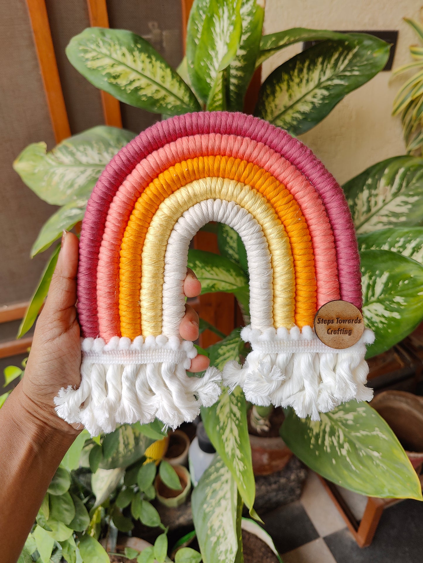 Macrame Nameboard - 5 Layer Mini Rainbow