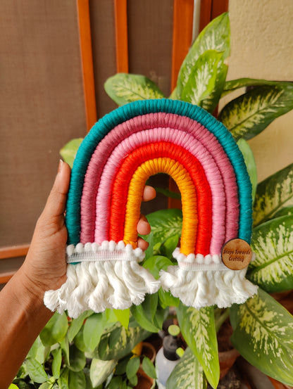 Macrame Nameboard - 5 Layer Mini Rainbow