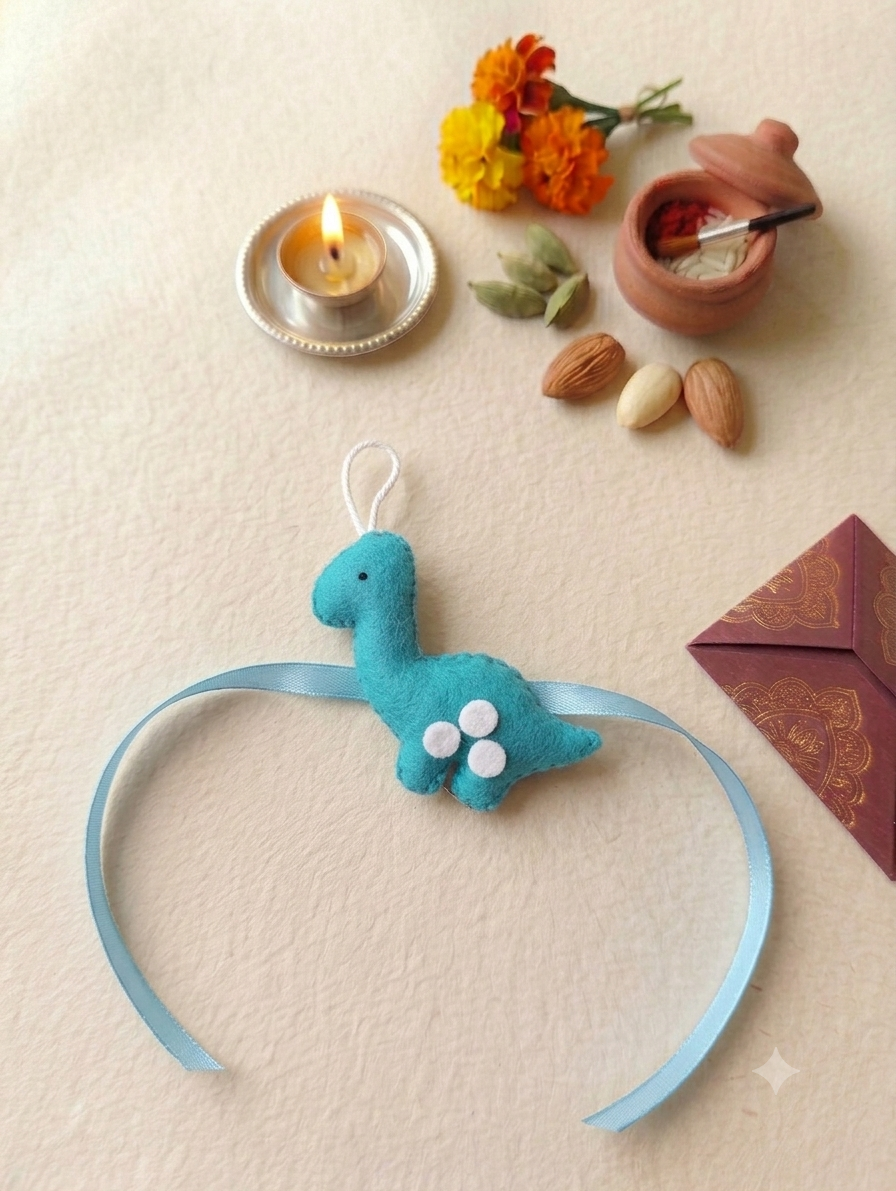 Felt - Dinosaur Rakhi for kids
