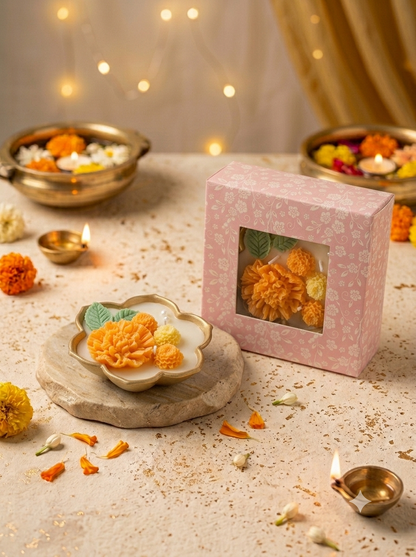Kamal Urli Marigold Design - Medium (4.5 inch) Single