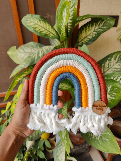 Macrame Nameboard - 5 Layer Mini Rainbow