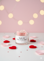 Smells like our First date - Rose Heart Candle