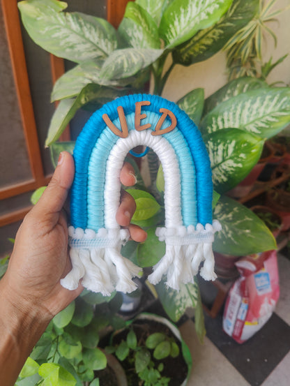 Macrame Nameboard - 3 Layer Mini Rainbow